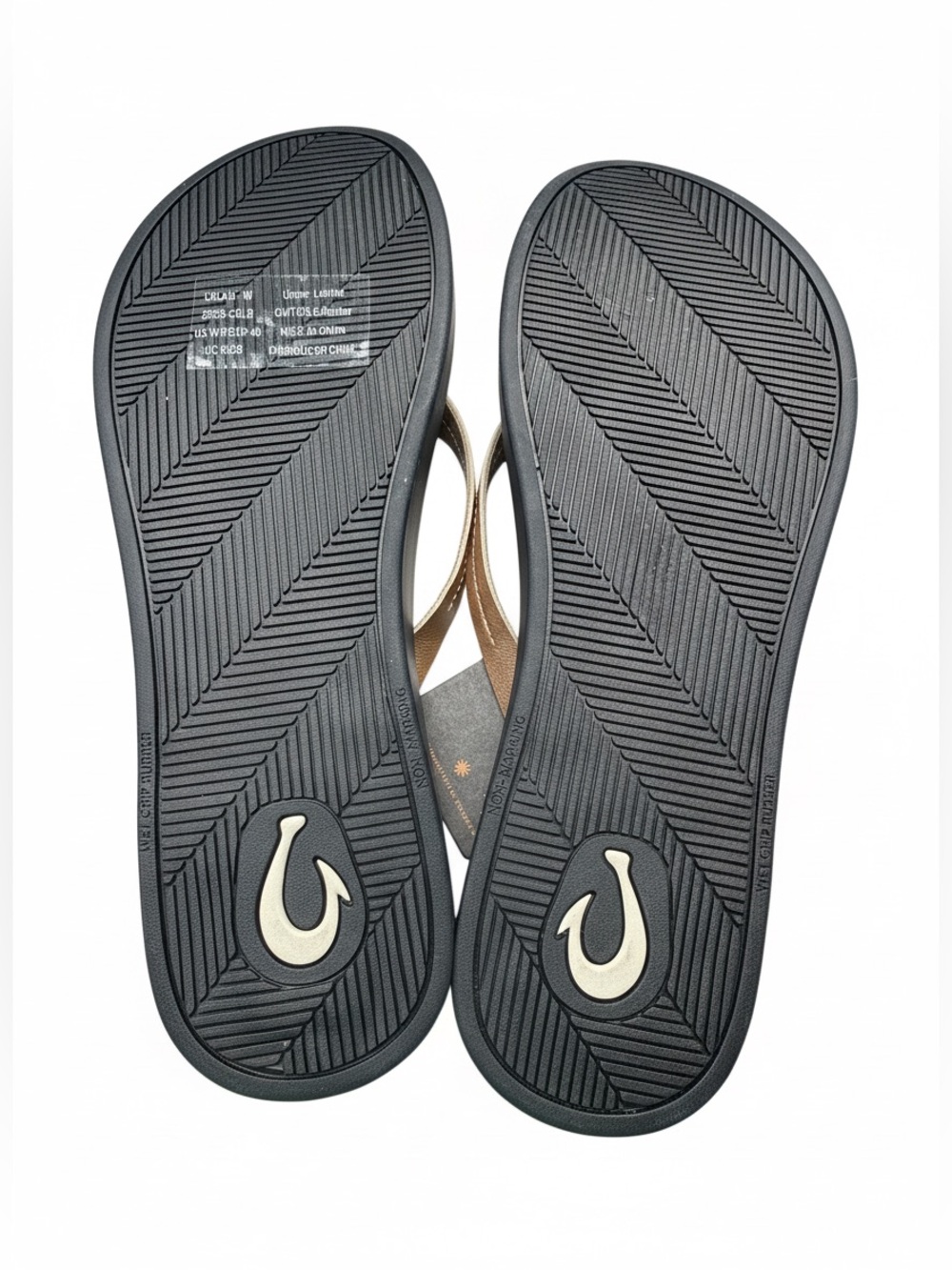 OluKai Women’s Lalahi Flip Flops in Copper/Lava Rock in Size 10 - Picture 7 of 7